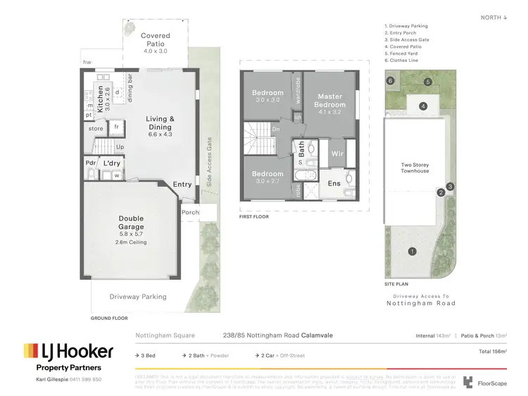 Floorplan of Homely townhouse listing, 238/85 Nottingham Road, Calamvale QLD 4116