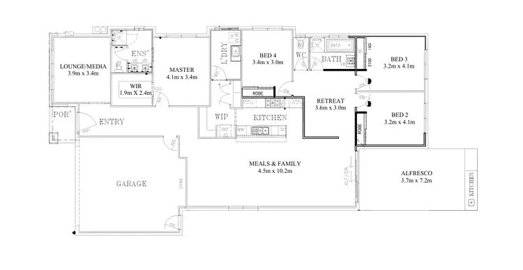 Floorplan of Homely house listing, 42 Grevillea Way, Park Ridge QLD 4125
