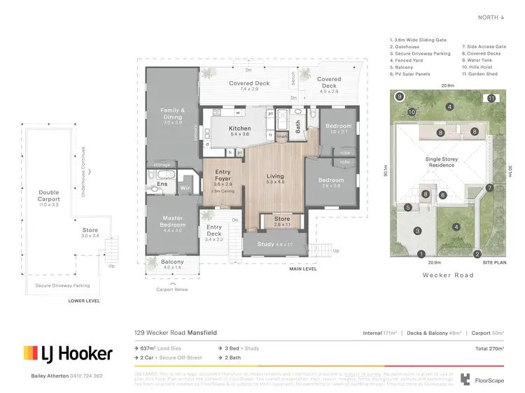 Floorplan of Homely house listing, 129 Wecker Road, Mansfield QLD 4122