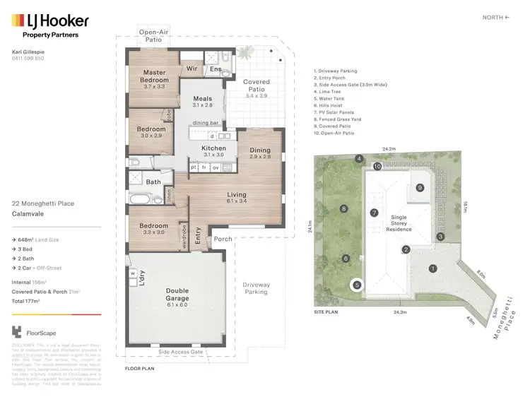 Floorplan of Homely house listing, 22 Moneghetti Place, Calamvale QLD 4116