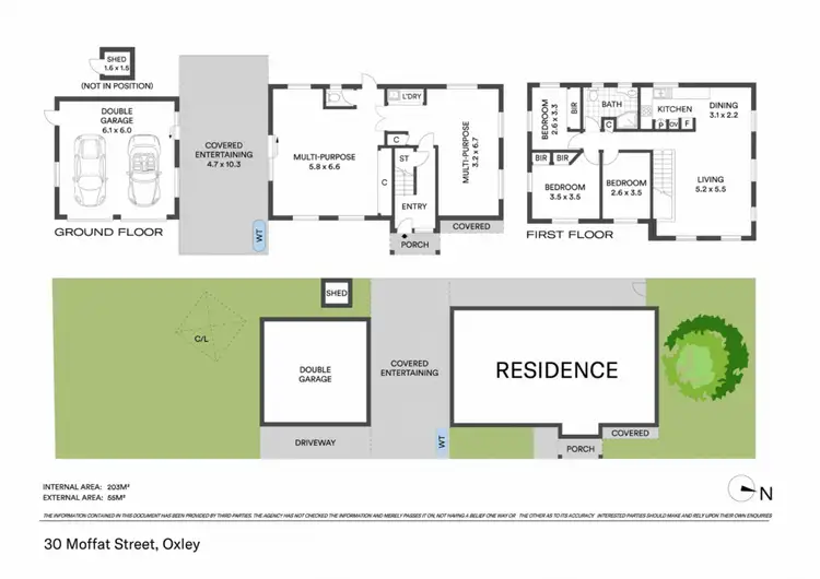 Floorplan of Homely house listing, 30 Moffat Street, Oxley QLD 4075
