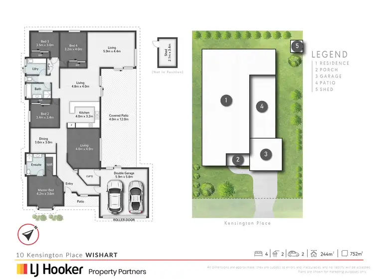 Floorplan of Homely house listing, 10 Kensington Place, Wishart QLD 4122