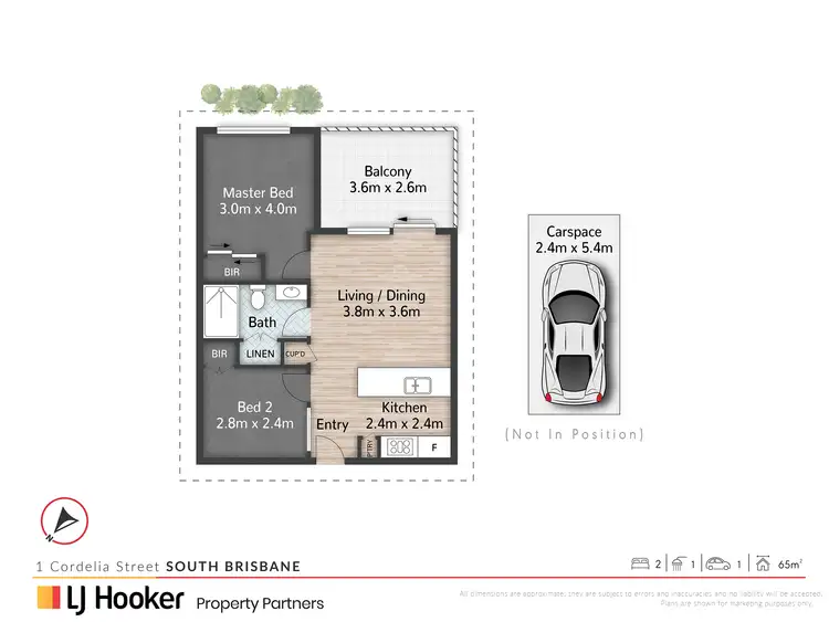 Floorplan of Homely apartment listing, 12109/1 Cordelia Street, South Brisbane QLD 4101