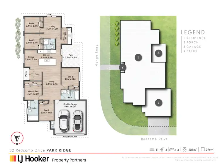 Floorplan of Homely house listing, 32 Redcomb Drive, Park Ridge QLD 4125
