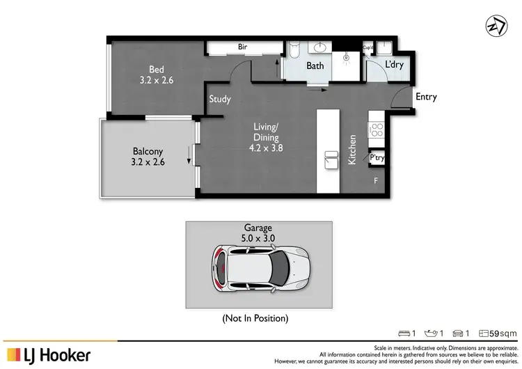 Floorplan of Homely apartment listing, 1203/48 Jephson Street, Toowong QLD 4066