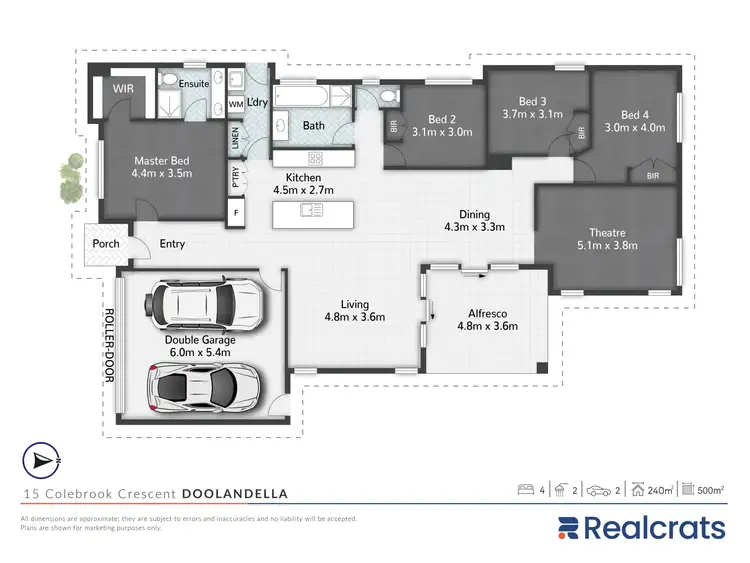 Floorplan of Homely house listing, 15 Colebrook Crescent, Doolandella QLD 4077