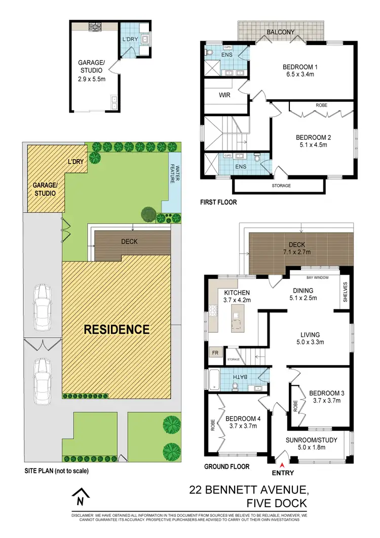 Floorplan of Homely house listing, 22 Bennett Avenue, Five Dock NSW 2046