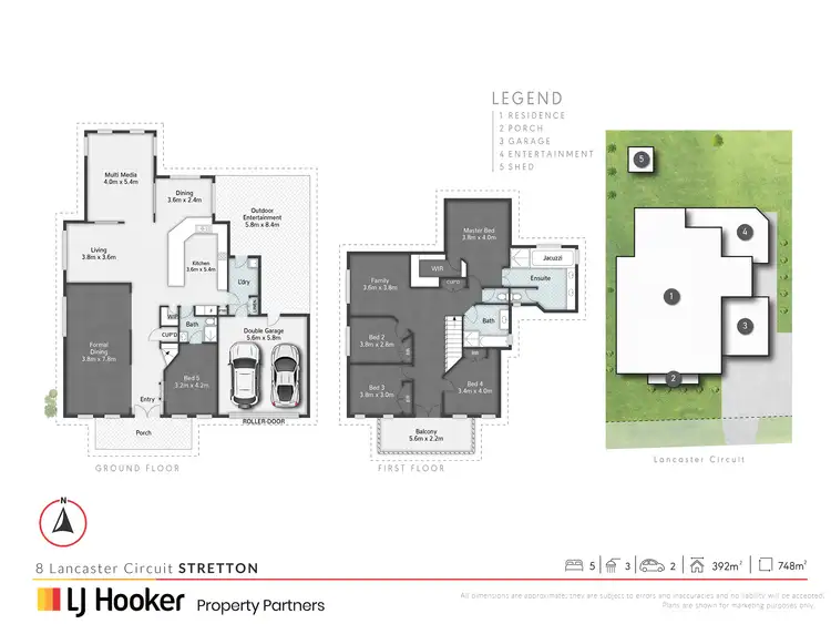 Floorplan of Homely house listing, 8 Lancaster Circuit, Stretton QLD 4116