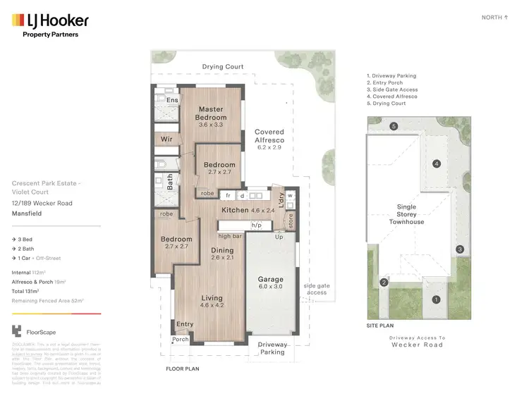 Floorplan of Homely townhouse listing, 12/189 Wecker Road, Mansfield QLD 4122
