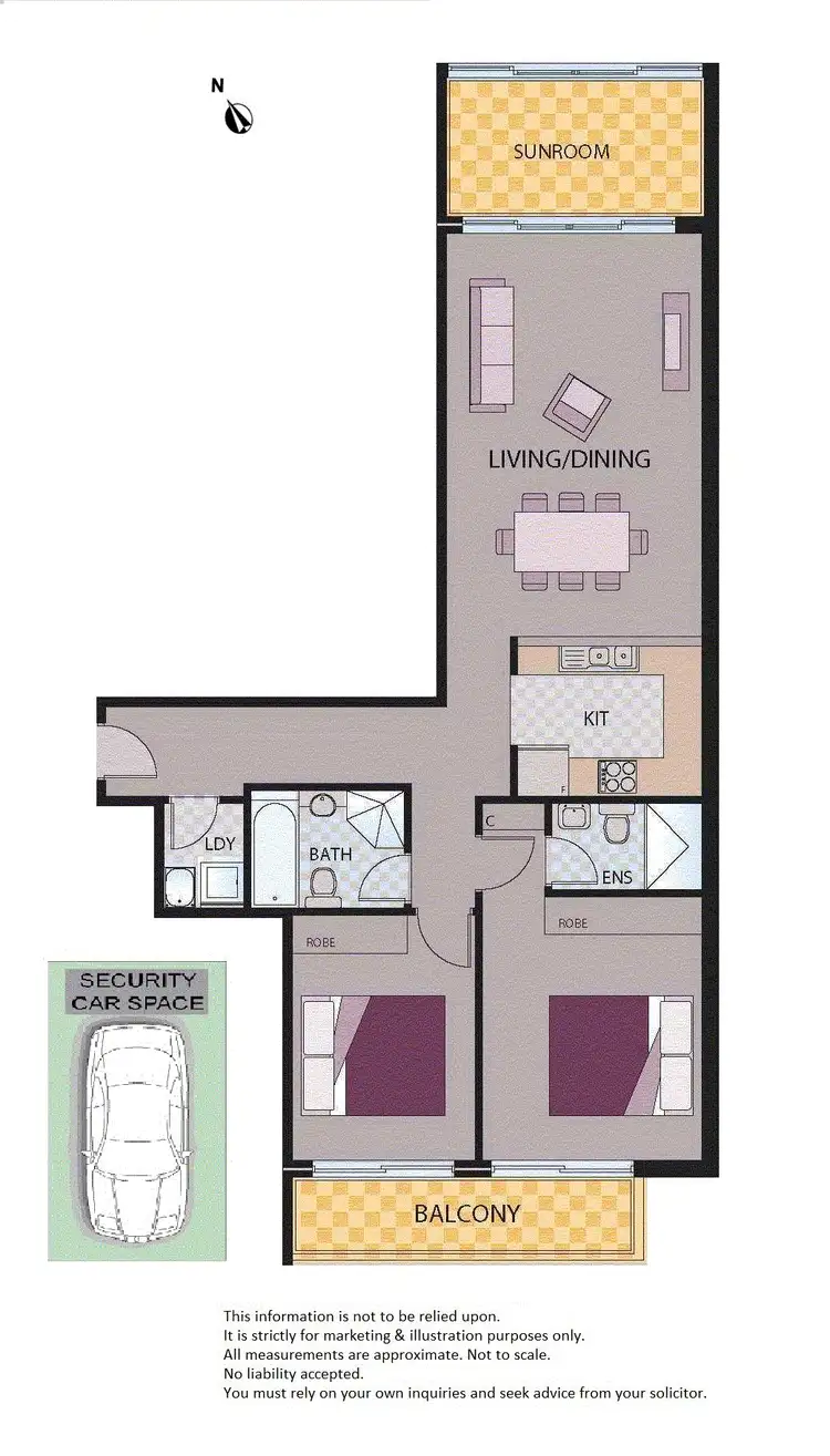 Floorplan of Homely apartment listing, 15/146-152 Parramatta Raod, Homebush NSW 2140