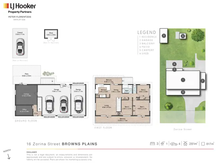 Floorplan of Homely house listing, 16 Zorina Street, Browns Plains QLD 4118