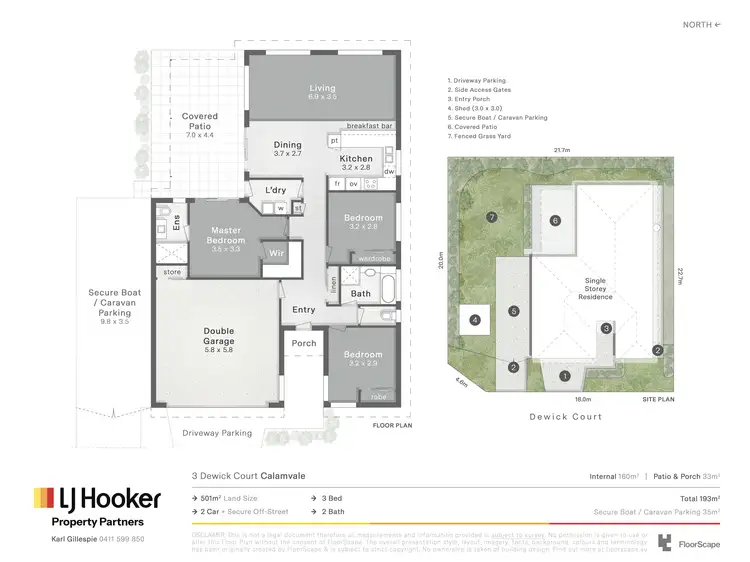 Floorplan of Homely house listing, 3 Dewick Court, Calamvale QLD 4116