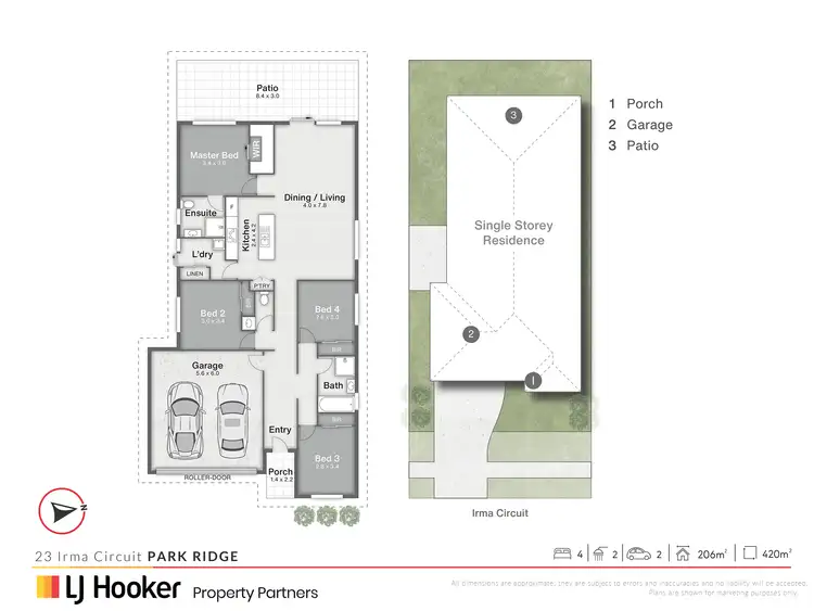 Floorplan of Homely house listing, 23 Irma Circuit, Park Ridge QLD 4125