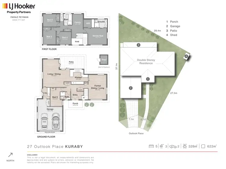 Floorplan of Homely house listing, 27 Outlook Place, Kuraby QLD 4112
