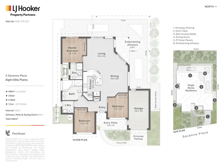 Floorplan of Homely house listing, 5 Savanna Place, Eight Mile Plains QLD 4113