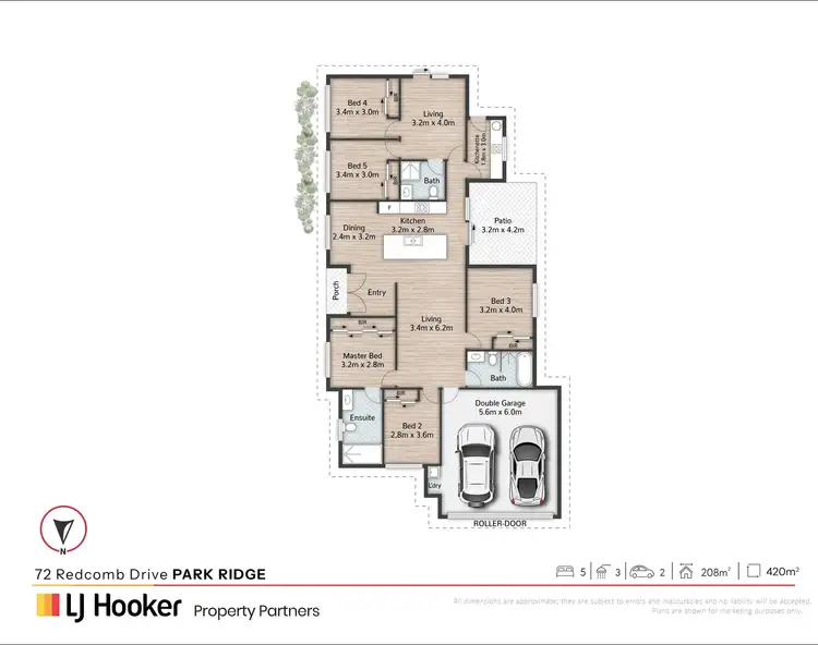Floorplan of Homely house listing, 72 Redcomb Drive, Park Ridge QLD 4125