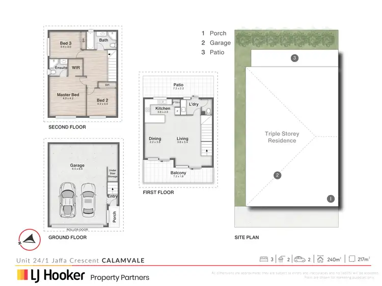 Floorplan of Homely townhouse listing, 24/1 Jaffa Crescent, Calamvale QLD 4116