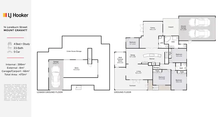Floorplan of Homely house listing, 14 Loreburn Street, Mount Gravatt QLD 4122