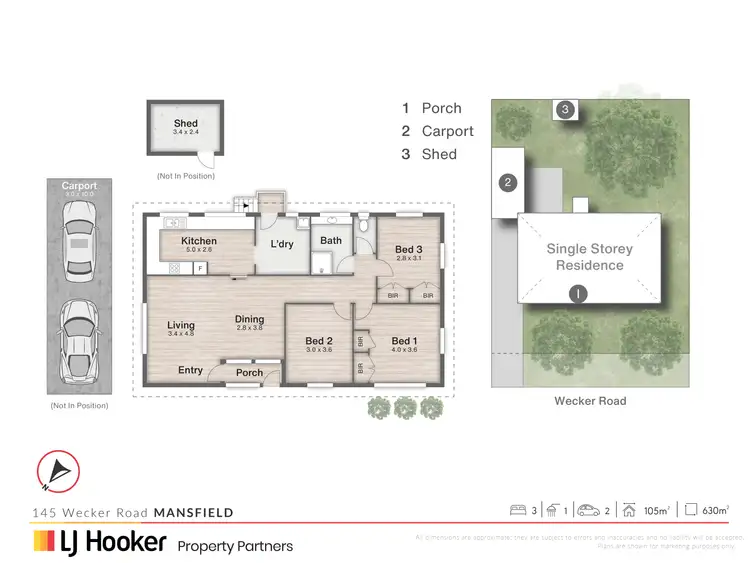 Floorplan of Homely house listing, 145 Wecker Road, Mansfield QLD 4122