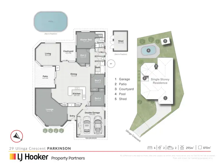 Floorplan of Homely house listing, 29 Ulinga Crescent, Parkinson QLD 4115