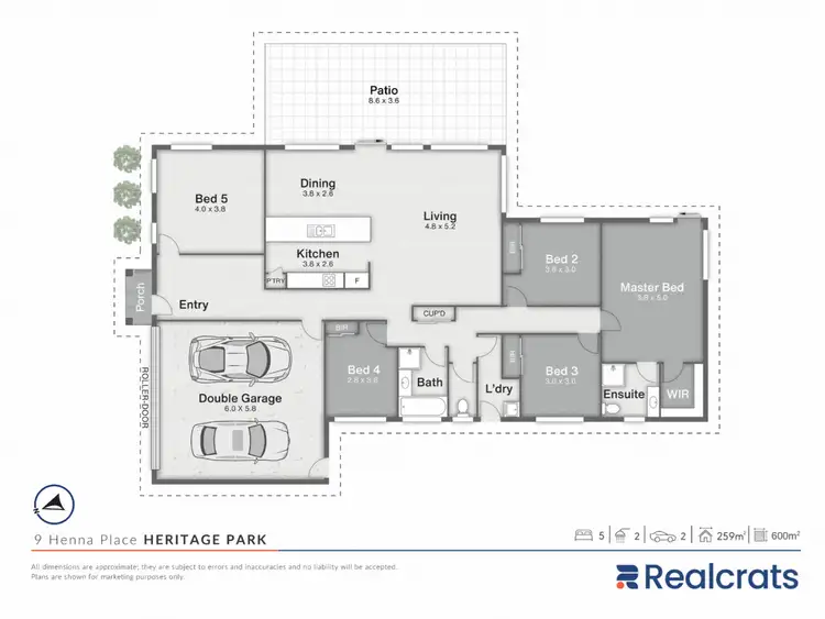 Floorplan of Homely house listing, 9 Henna Place, Heritage Park QLD 4118