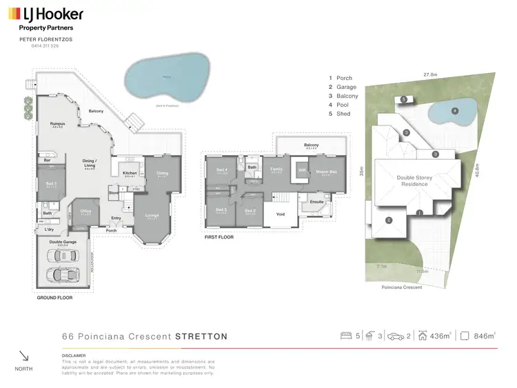 Floorplan of Homely house listing, 66 Poinciana Crescent, Stretton QLD 4116