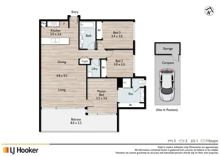 Floorplan of Homely apartment listing, 184/30 Macrossan Street, Brisbane City QLD 4000
