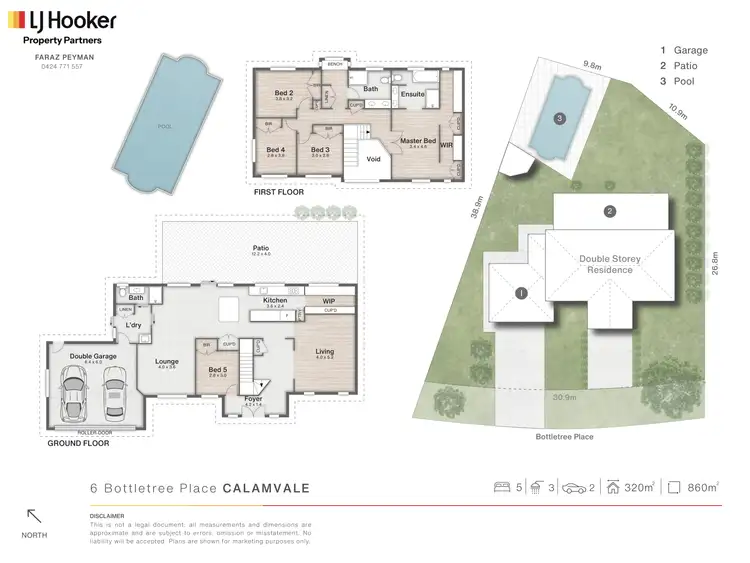 Floorplan of Homely house listing, 6 Bottletree Place, Calamvale QLD 4116