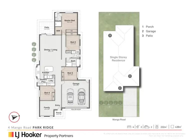 Floorplan of Homely house listing, 4 Mango Road, Park Ridge QLD 4125