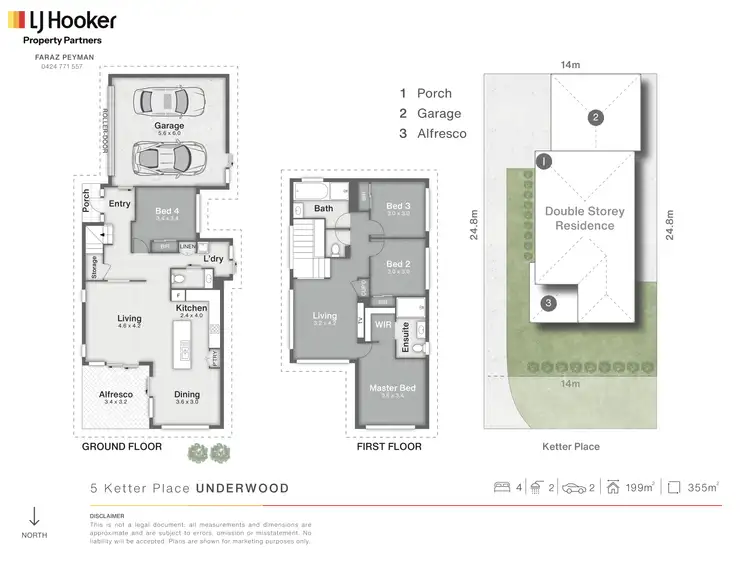 Floorplan of Homely house listing, 5 Ketter Place, Underwood QLD 4119