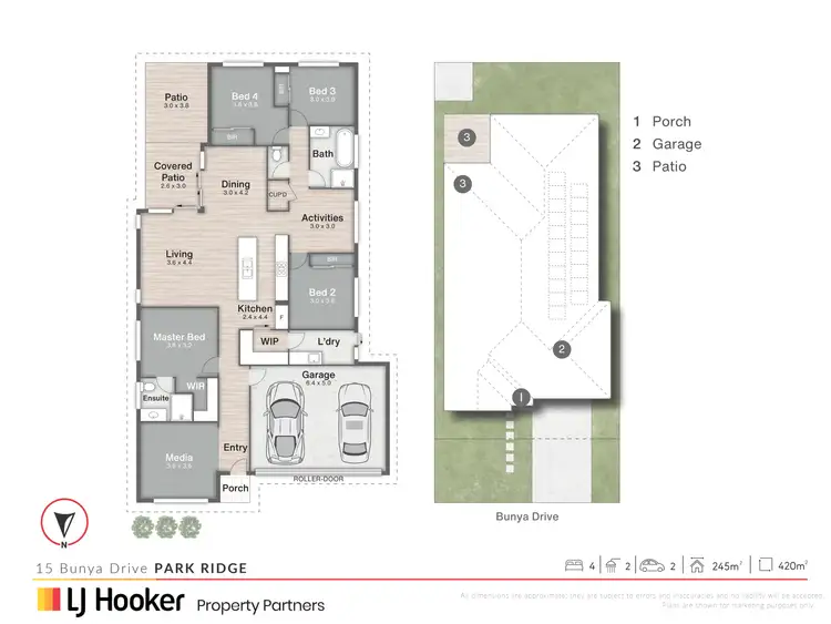Floorplan of Homely house listing, 15 Bunya Drive, Park Ridge QLD 4125