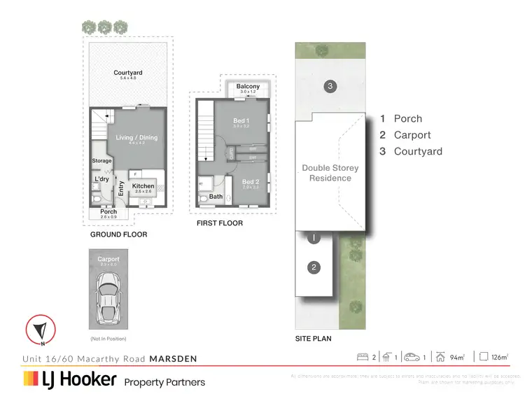 Floorplan of Homely townhouse listing, 16/60 Macarthy Road, Marsden QLD 4132