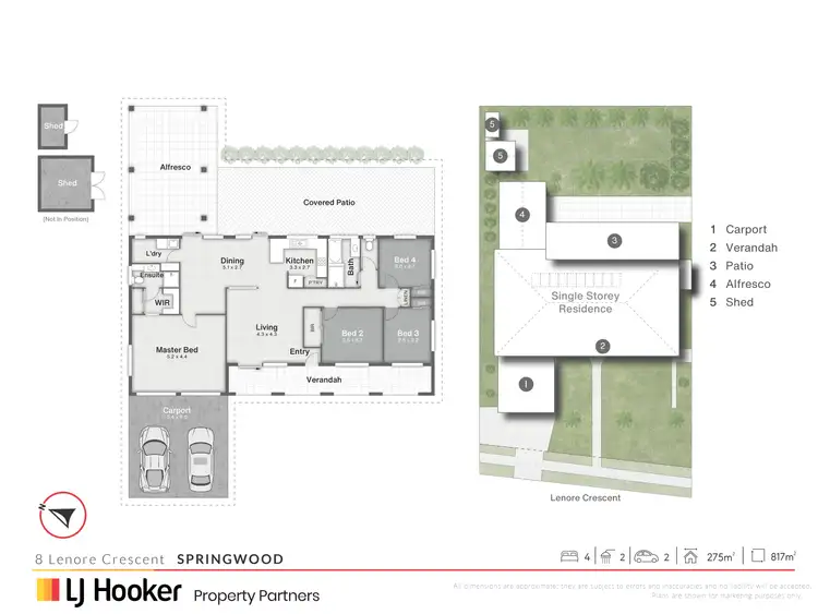 Floorplan of Homely house listing, 8 Lenore Crescent, Springwood QLD 4127