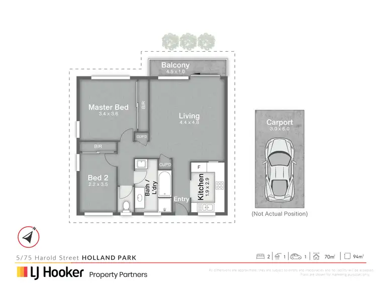 Floorplan of Homely apartment listing, 5/75 Harold Street, Holland Park QLD 4121