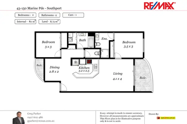 Floorplan of Homely apartment listing, 43/150 Marine Parade, Southport QLD 4215