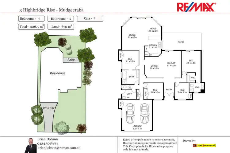 Floorplan of Homely house listing, 3 Highbridge Rise, Mudgeeraba QLD 4213