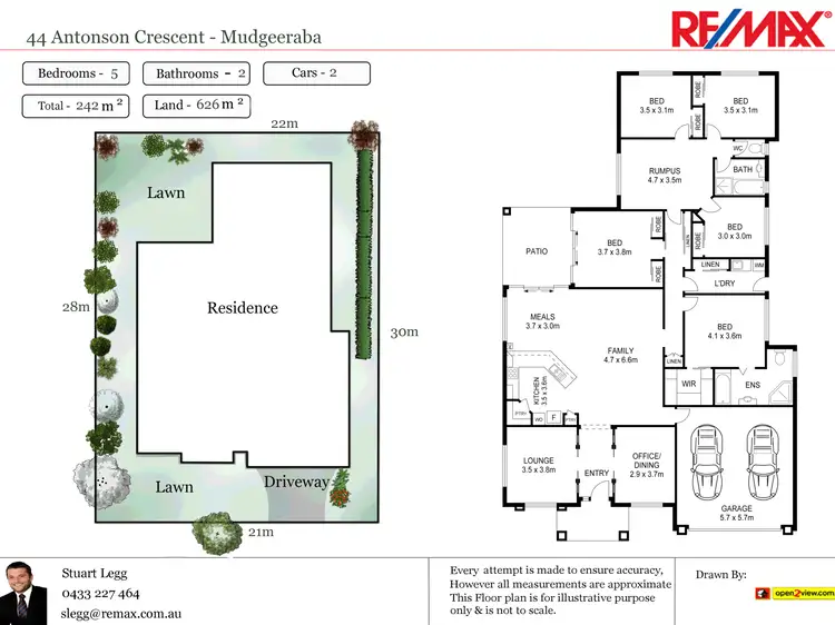 Floorplan of Homely house listing, 44 Antonson Crescent, Mudgeeraba QLD 4213