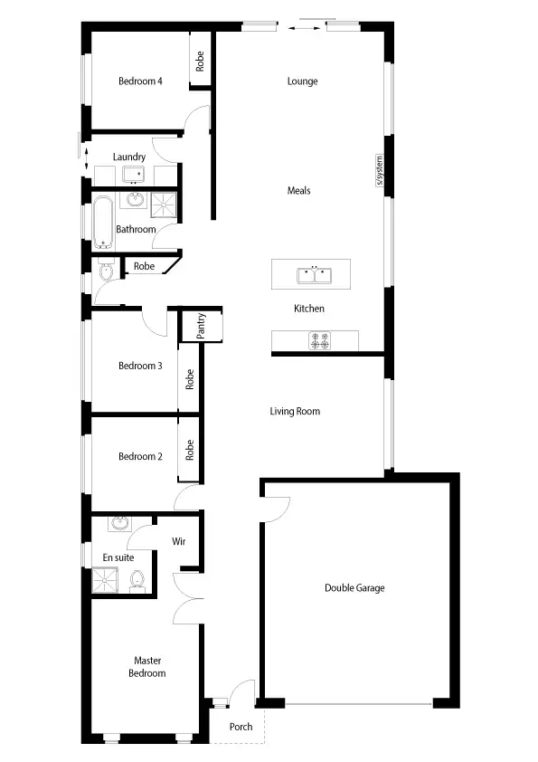 Floorplan of Homely house listing, 15 Saywell Court, Warrnambool VIC 3280