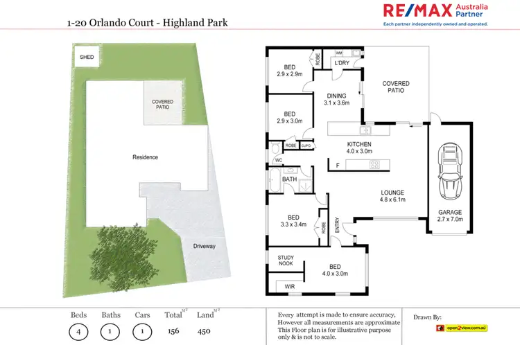 Floorplan of Homely house listing, 20 Orlando Court, Highland Park QLD 4211
