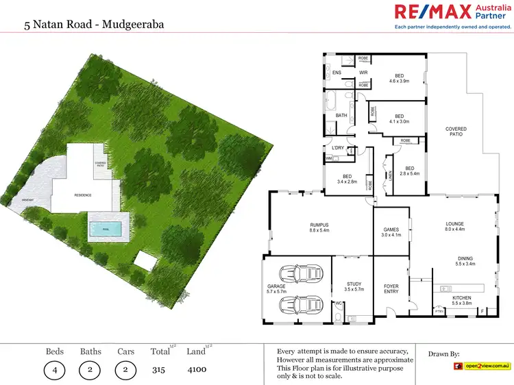Floorplan of Homely house listing, 5 Natan Road, Mudgeeraba QLD 4213