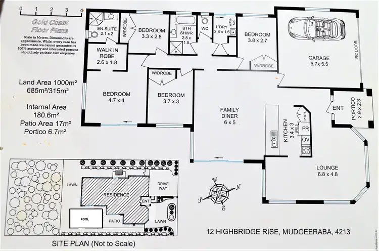 Floorplan of Homely house listing, 12 Highbridge Rise, Mudgeeraba QLD 4213