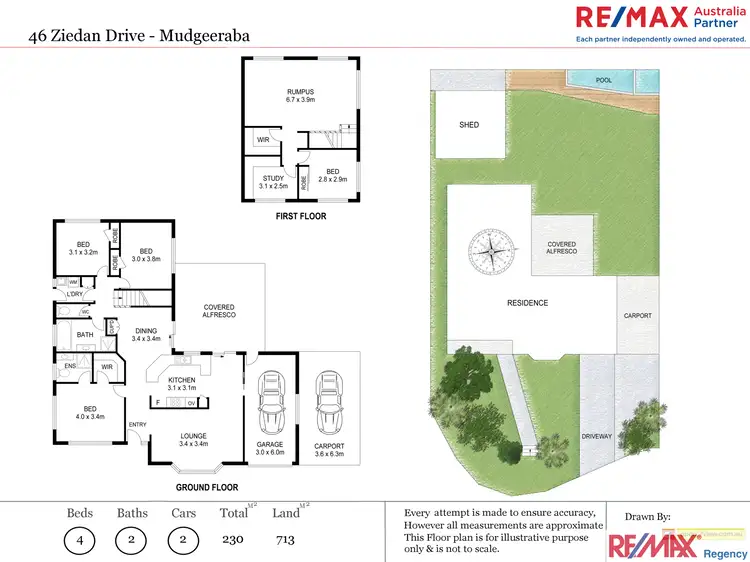 Floorplan of Homely house listing, 46 Ziedan Drive, Mudgeeraba QLD 4213