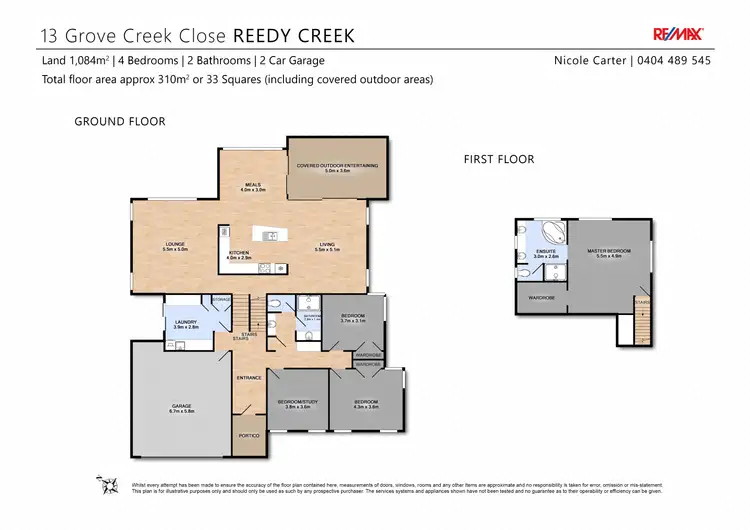 Floorplan of Homely house listing, 13 Grove Creek Close, Reedy Creek QLD 4227