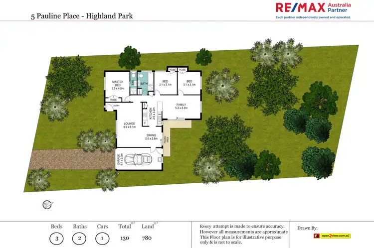 Floorplan of Homely house listing, 5 Pauline Place, Highland Park QLD 4211