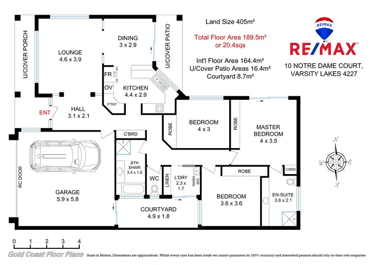 Floorplan of Homely house listing, 10 Notre Dame Ct, Varsity Lakes QLD 4227