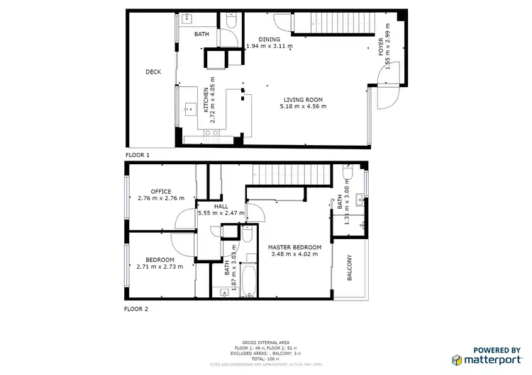 Floorplan of Homely townhouse listing, 24/10 Cobai Drive, Mudgeeraba QLD 4213