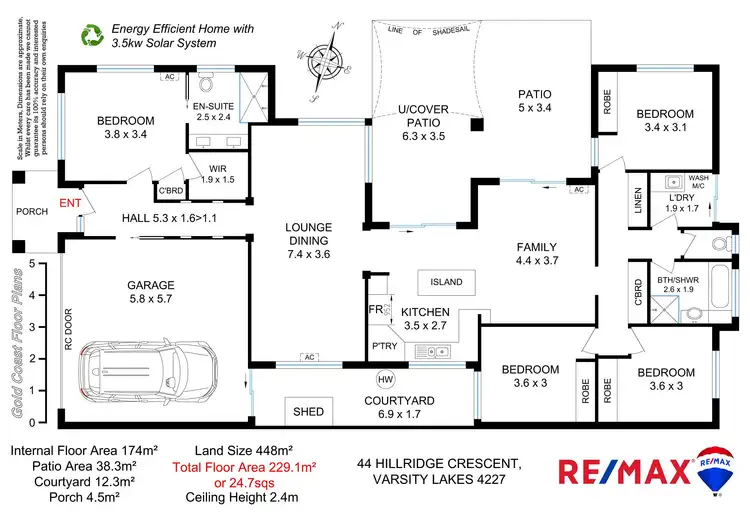 Floorplan of Homely house listing, 44 Hillridge Cr, Varsity Lakes QLD 4227