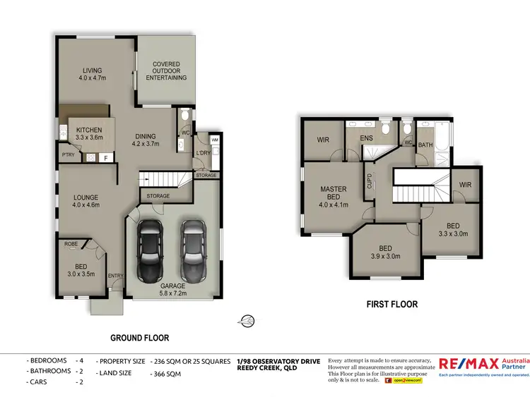 Floorplan of Homely house listing, Unit 1/98 Observatory Drive, Reedy Creek QLD 4227