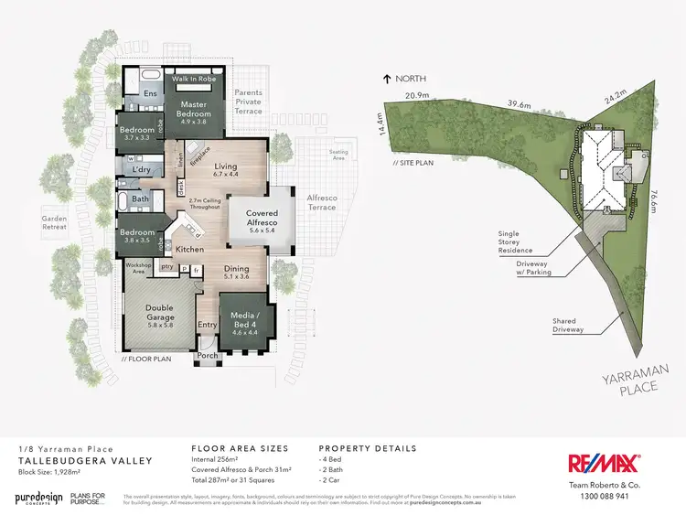 Floorplan of Homely house listing, 1/8 Yarraman Place, Tallebudgera Valley QLD 4228