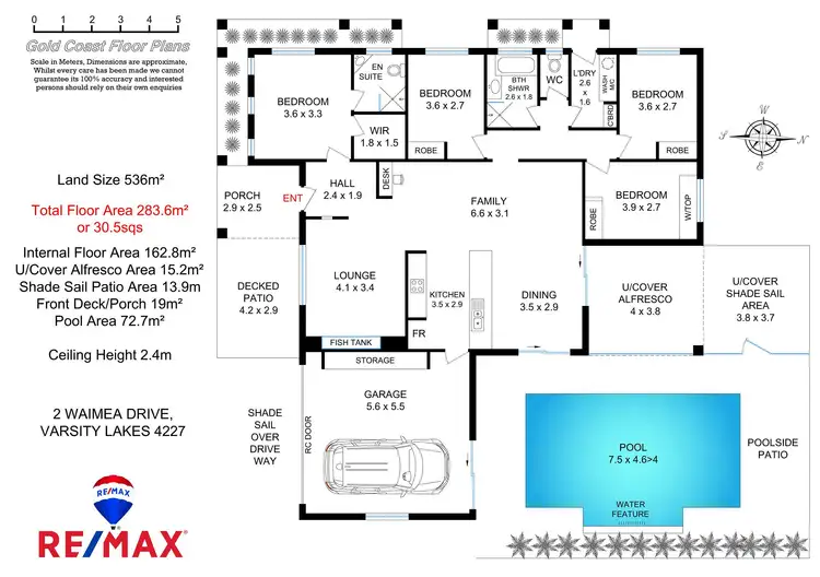 Floorplan of Homely house listing, 2 Waimea Dr, Varsity Lakes QLD 4227
